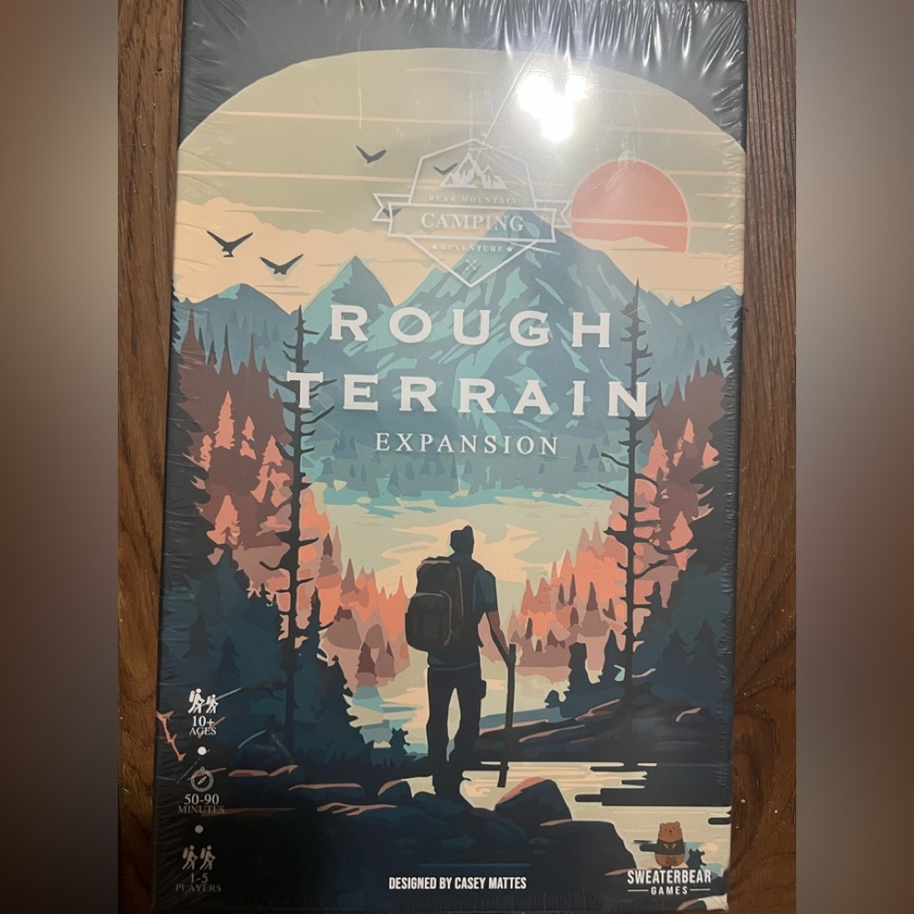 NWT Rough Terrain Expansion board Game Factory sealed